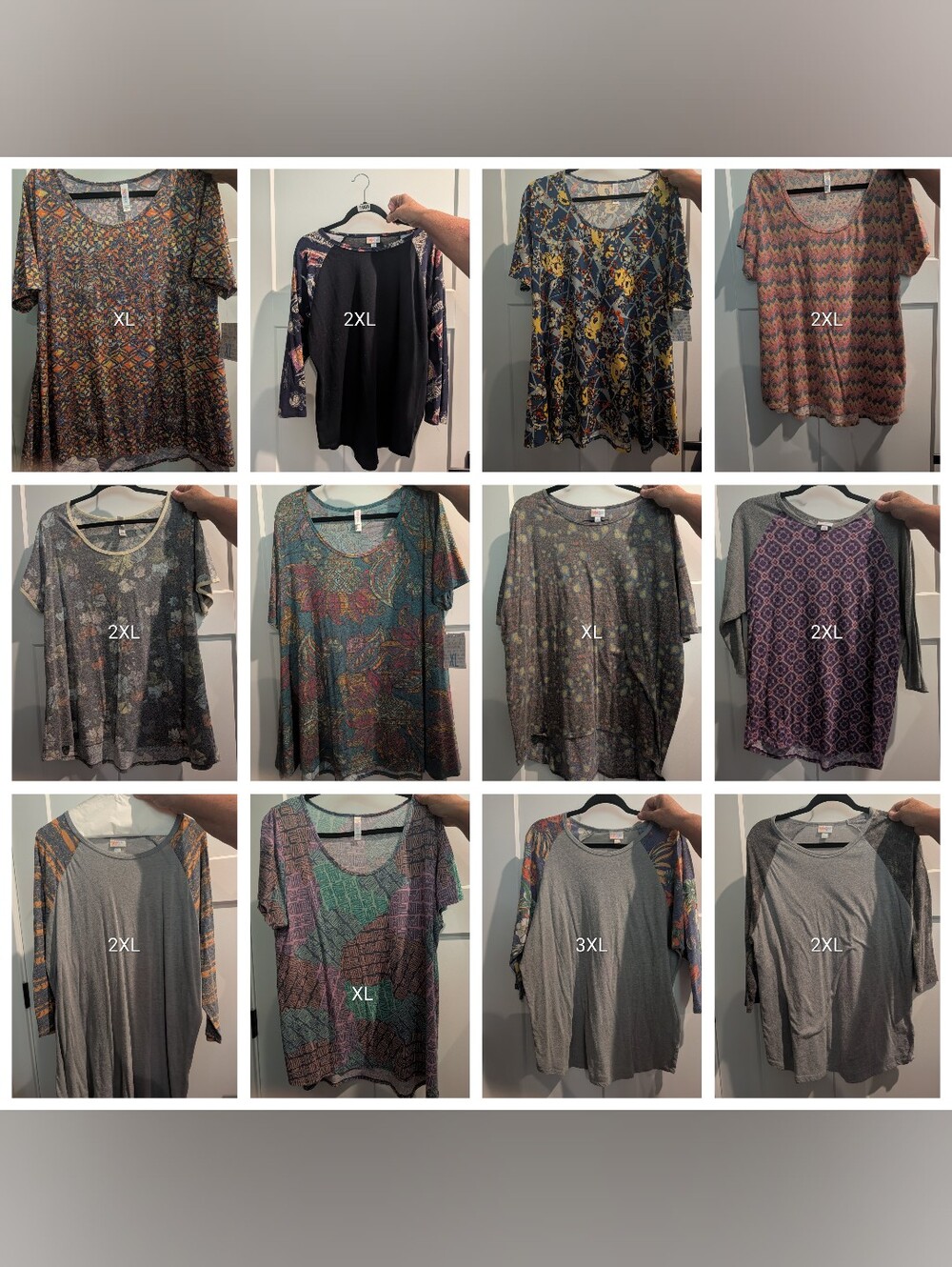 LULAROE LOT OF 12 shirts! 3 Brand New, Others Gently Used!
